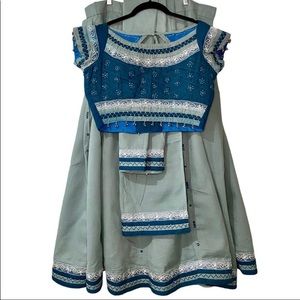 Teal Indian Garba Chanya Choli